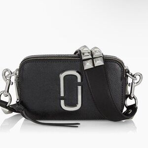 Marc Jacobs The Studded Snapshot Black Camera Bag NEW